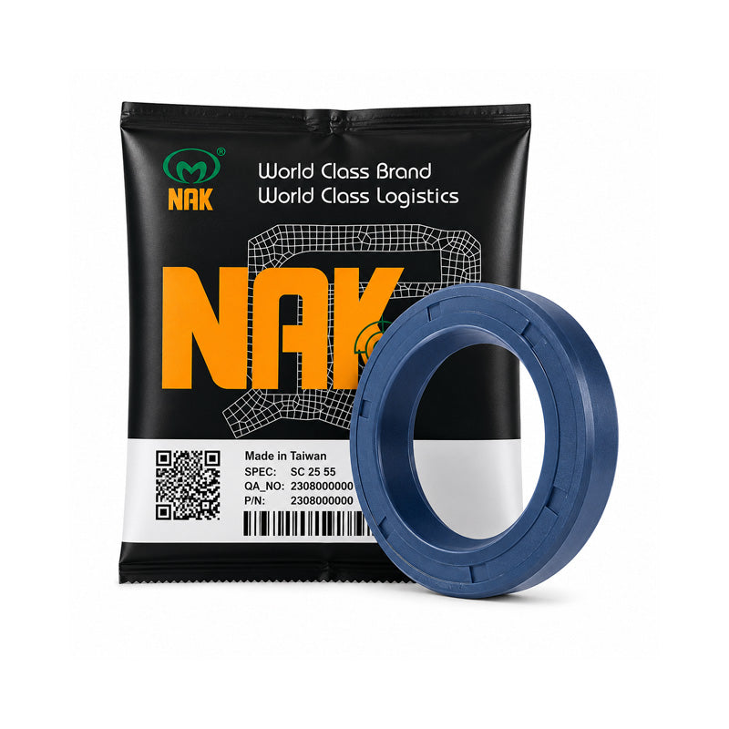 NAK 45x58x7/7.5mm HIGH PRESSURE Blue Nitrile Rubber Double Lip Rotary Shaft Oil Seal with Extra Internal Sealing Profile with Garter Spring TCN11 - Allow 7-10 Days