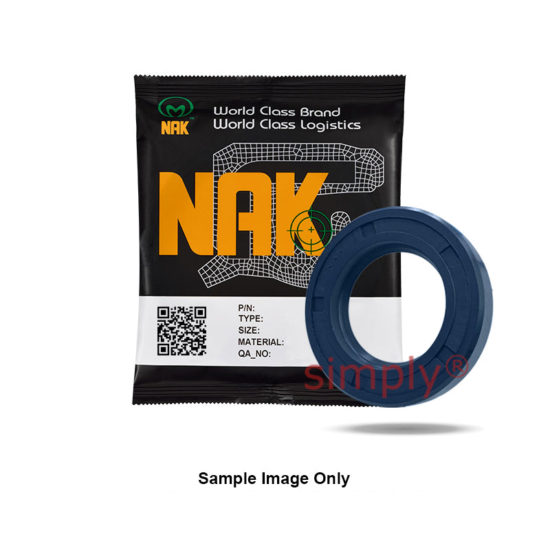 NAK 15x30x7mm Blue Nitrile Rubber Single Lip Rotary Shaft Oil Seal with Garter Spring SC - Allow 7-10 Days
