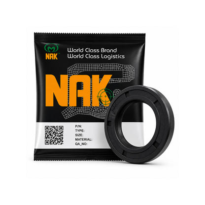 NAK 1.25x2.25x0.37 inch Nitrile Rubber Single Lip Rotary Shaft Oil Seal with Garter Spring SC - Allow 7-10 Days