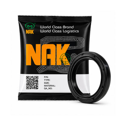 NAK 9x19x7mm Nitrile Rubber Double Lip Rotary Shaft Oil Seal with Garter Spring TC - Allow 7-10 Days