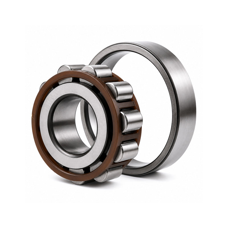 N309ETVPC3 Single Row Cylindrical Roller Bearing Extra Load Polyamide Cage 45x100x25mm