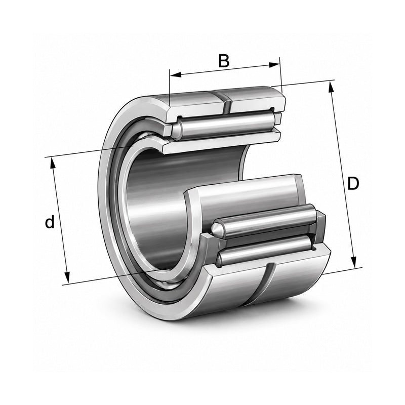 INA NKIS55 Machined Needle Roller Bearing 55x85x28mm - Allow 1-2 Days - Contact Us For Faster Delivery