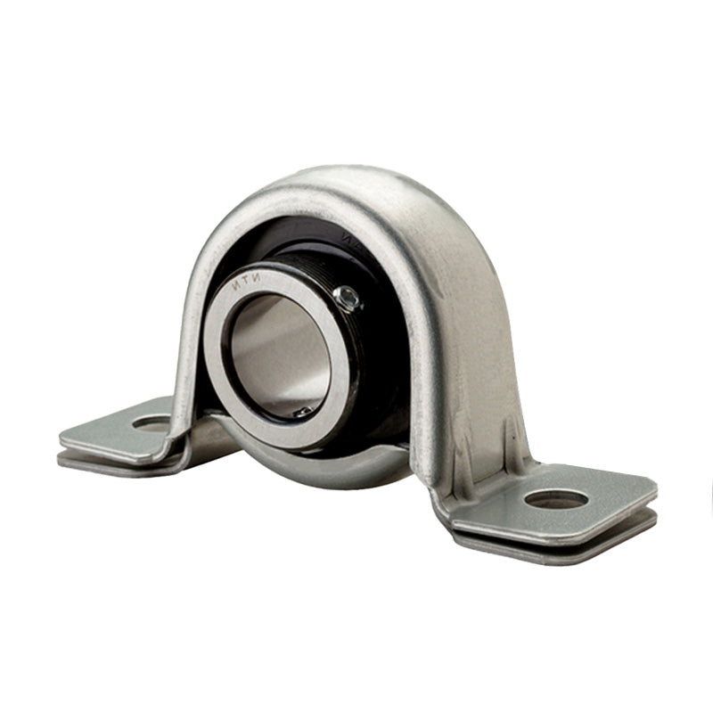 NTN M-AELPP203-011 Imperial Pressed Steel Two Bolt Plummer Block Housing with 11/16 inch Eccentric Collar Insert - Allow 2-3 Days
