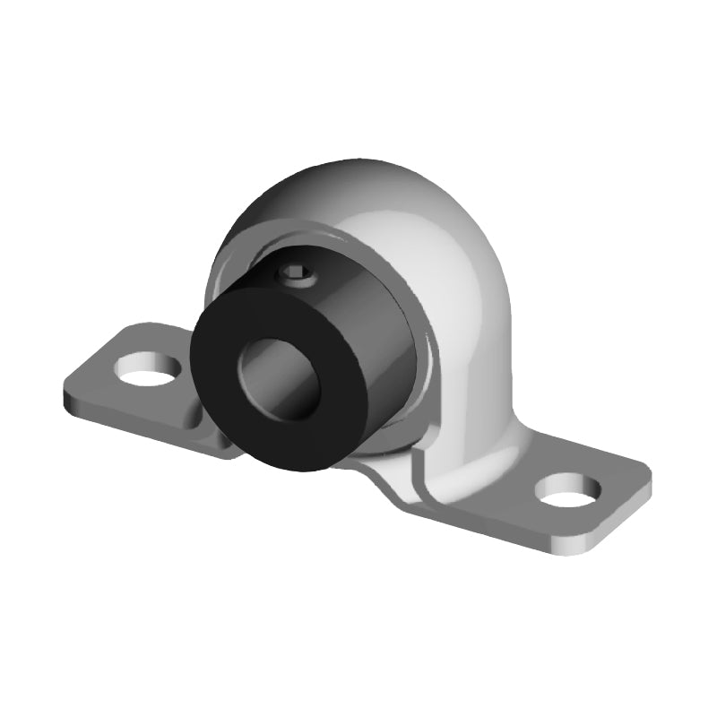 NTN AELPP201-008W3 Imperial Pressed Steel Two Bolt Plummer Block Housing with 1/2 inch Eccentric Collar Insert - Allow 2-3 Days