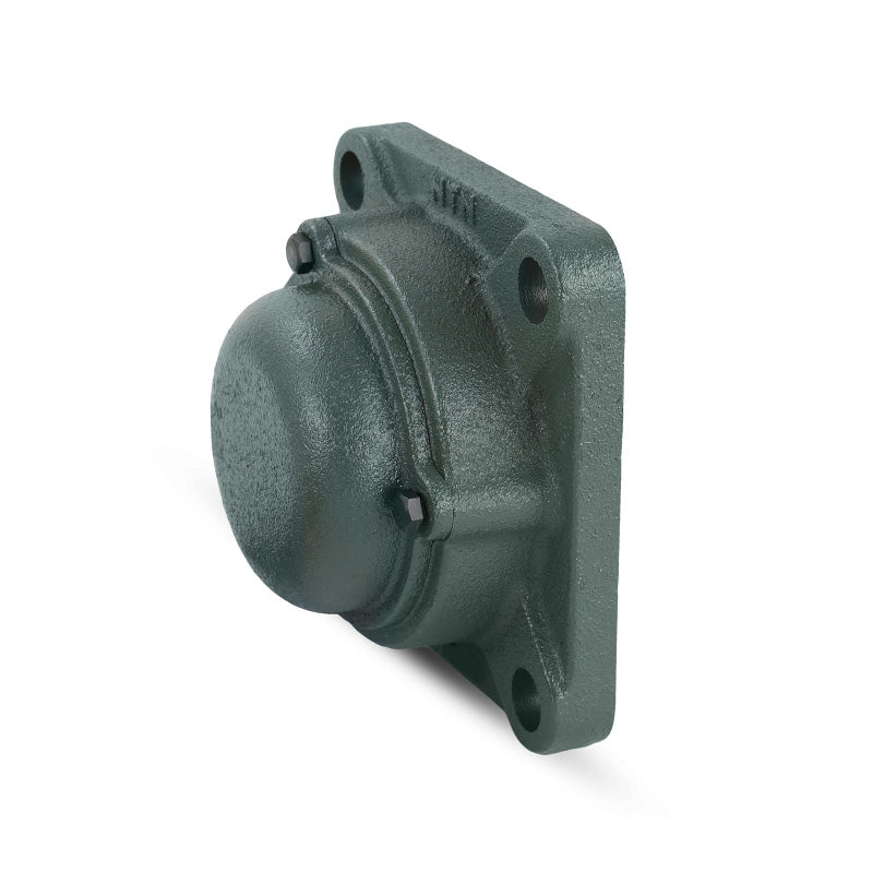 NTN CM-UCF208D1 Metric Four Bolt Square Cast Iron Flange Housing with 40mm Bore Insert with Cast Iron Cover - Closed Version - Allow 2-3 Days