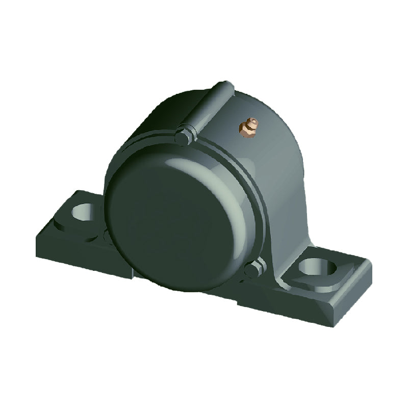 NTN CM-UCP307-106D1 Imperial Cast Iron Two Bolt Pillow / Plummer Block Housing with 1-3/8 inch Bore Insert with Cast Iron Cover - Closed Version - Allow 2-3 Days