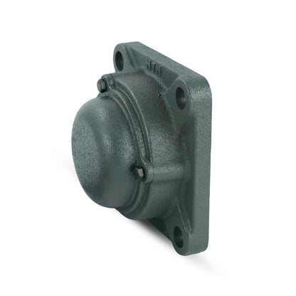 NTN CM-UKFX10AD1/HA2310 Imperial Four Bolt Square Cast Iron Housing with Cast Iron Cover - Closed Version - Insert and Adaptor Sleeve Fits 1-11/16 inch Shaft - Allow 2-3 Days