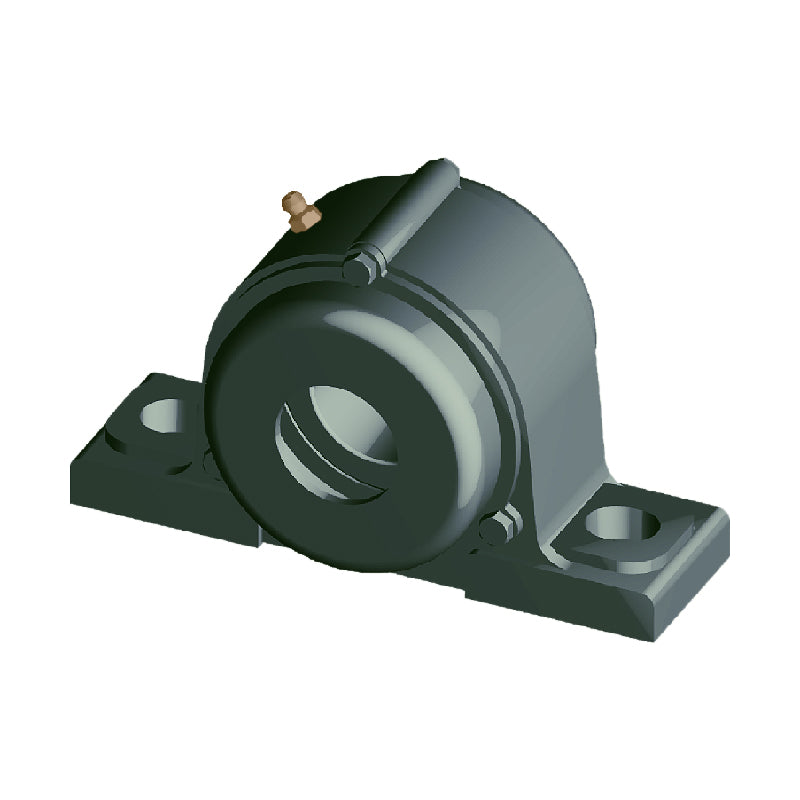 NTN CM-UKP210SD1/HS2310 Imperial Cast Iron Two Bolt Pillow / Plummer Block Housing with Cast Iron Cover - Closed Version - Insert and Adaptor Sleeve Fits 1-5/8 inch Shaft - Allow 2-3 Days