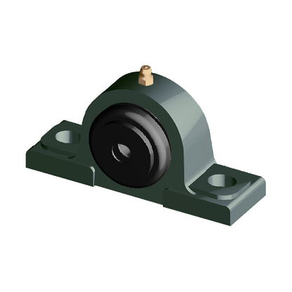 NTN M-SM-UCP205-015D1 Imperial Cast Iron Two Bolt Pillow / Plummer Block Housing with 15/16 inch Bore Insert with Steel Plate Cover - Closed Version - Allow 2-3 Days