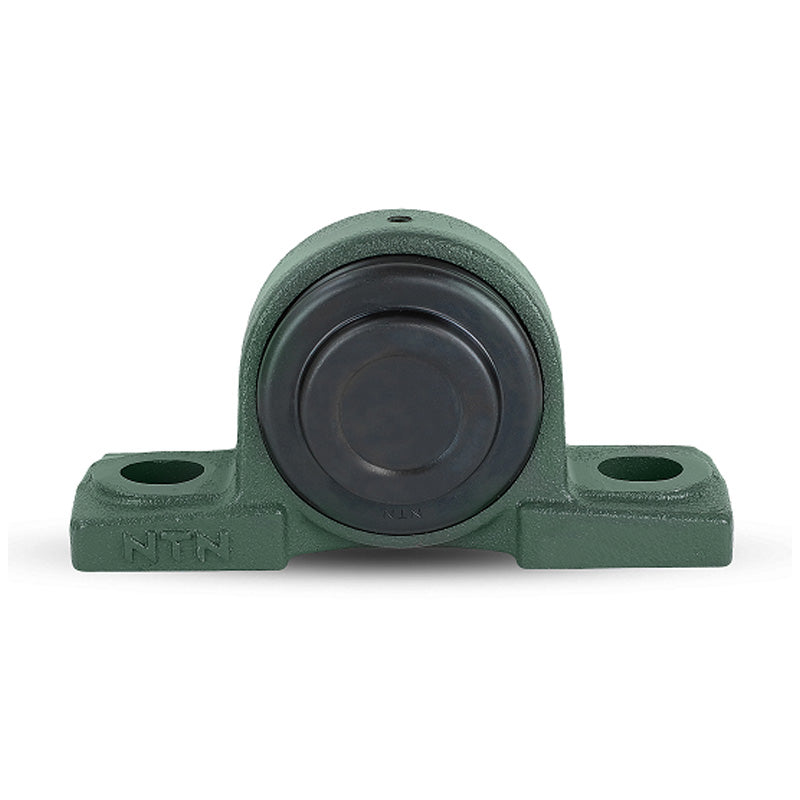 NTN M-SM-UCP213-208D1 Imperial Cast Iron Two Bolt Pillow / Plummer Block Housing with 2-1/2 inch Bore Insert with Steel Plate Cover - Closed Version - Allow 2-3 Days