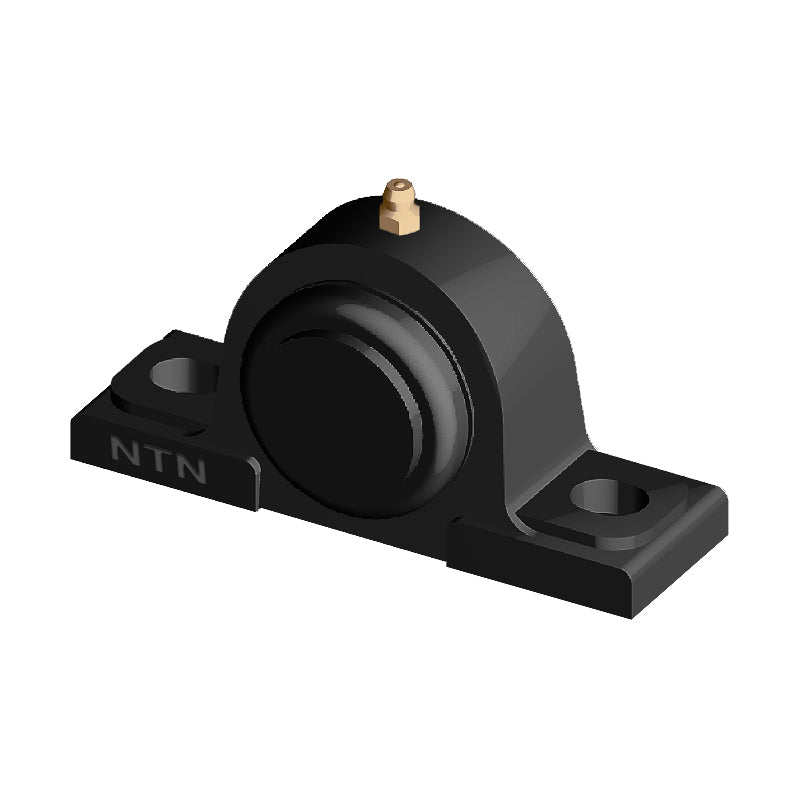 NTN SM-UCPX05-014D1 Imperial Cast Iron Two Bolt Pillow / Plummer Block Housing with 7/8 inch Bore Insert with Steel Plate Cover - Closed Version - Allow 2-3 Days