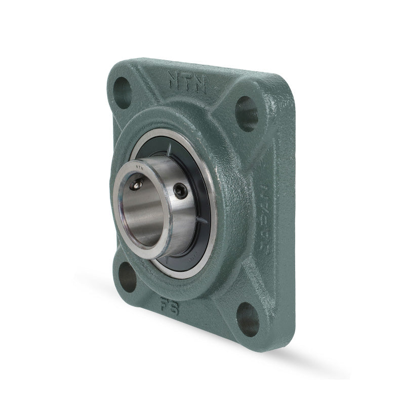 NTN UCF309-112D1 Imperial Four Bolt Square Cast Iron Flange Housing with 1-3/4 inch Bore Insert - Allow 2-3 Days