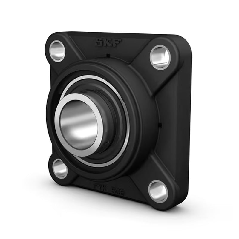 NTN UCFG212D1 Metric Four Bolt Square Steel Flange Housing with 60mm Bore Insert - Allow 2-3 Days