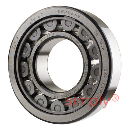 SKF NU310ECJ/C3 Steel Cage Single Row Cylindrical Roller Bearing 50x110x27mm