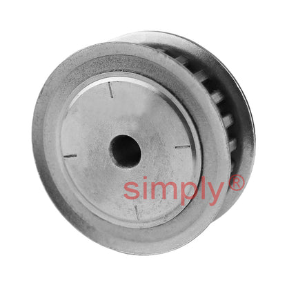 P26-XL-037F - 1/5 inch Pitch 26 Tooth Flanged Pilot Bore Aluminium Timing Pulley for 3/8 inch Wide Belt