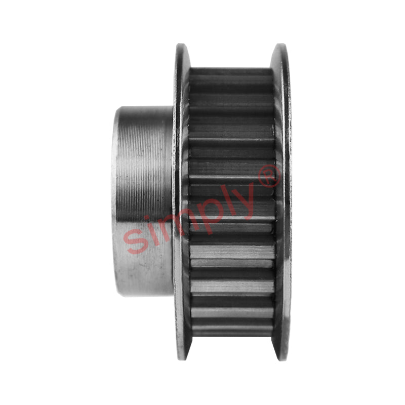 P24-MXL-025F - 0.08 inch Pitch 24 Tooth Flanged Pilot Bore Aluminium Timing Pulley for 1/4 inch Wide Belt