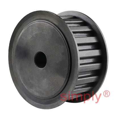 P30-L-050F - 3/8 inch Pitch 30 Tooth Flanged Pilot Bored Steel Timing Pulley for 1/2 inch Wide Belts
