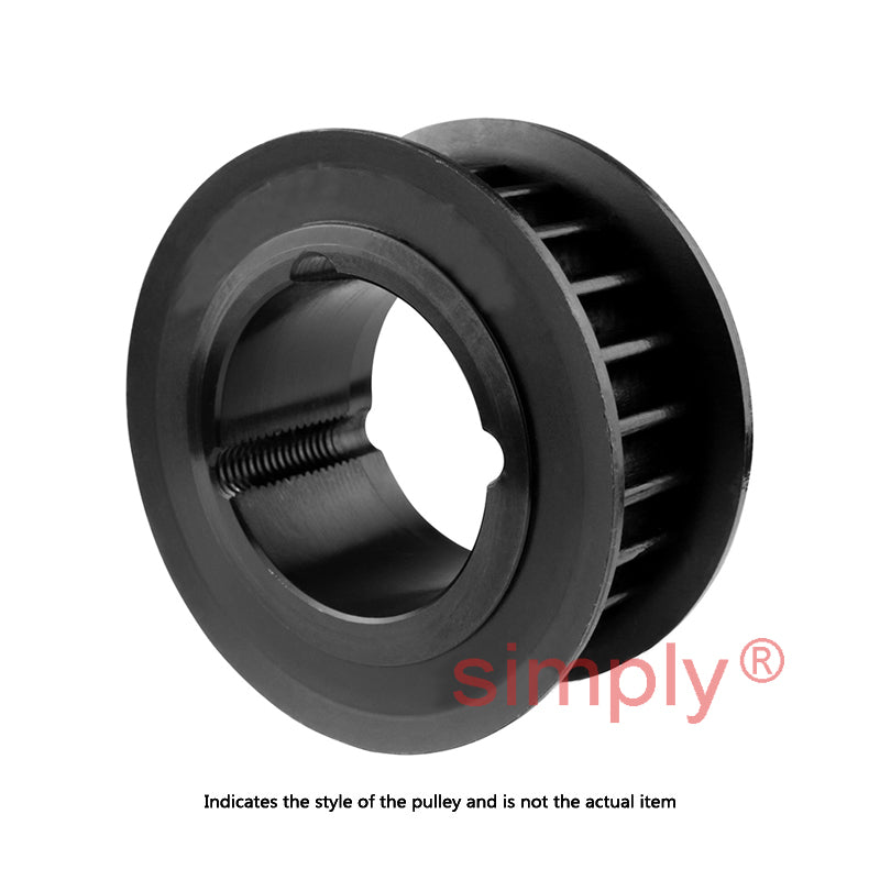 Drive-Flex PC14M-40S-20 - 14mm Pitch 40 Tooth Polychain and Synchrochain Steel Taper Bore Timing Belt Pulley for 20mm Wide Belts
