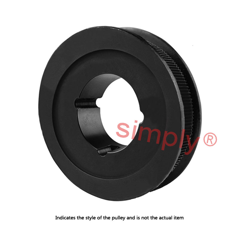 Drive-Flex PC14M-56S-125 - 14mm Pitch 56 Tooth Polychain and Synchrochain Steel Taper Bore Timing Belt Pulley for 125mm Wide Belts