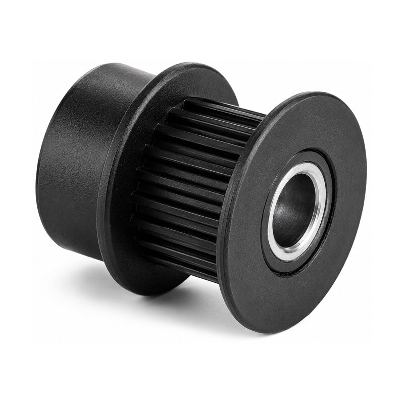 PP100-MXL-025MI - 0.08 inch Pitch 100 Tooth Pilot Bore Polycarbonate (Glass Filled) Timing Pulley with Brass Insert