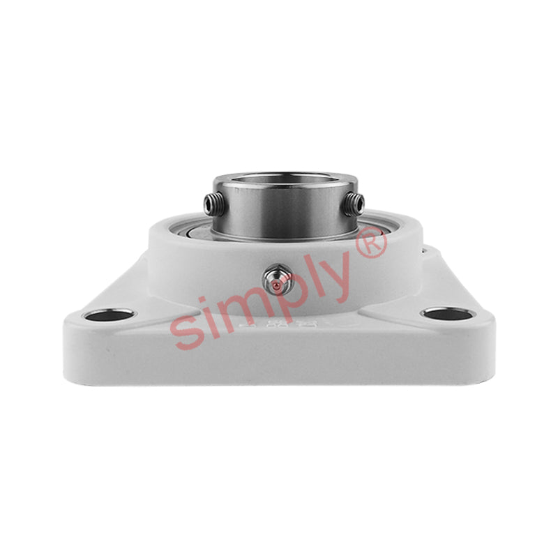 RHP PSF35CR Thermo Plastic Four Bolt Square Flange Housing with 35mm Bore Stainless Insert - Allow 2-3 Days