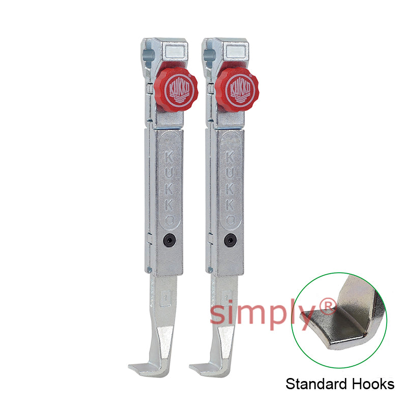KUKKO Series 2-152-P Quick Adjusting Standard Pulling Jaws (Pair) 150mm Allow 2-3 Days