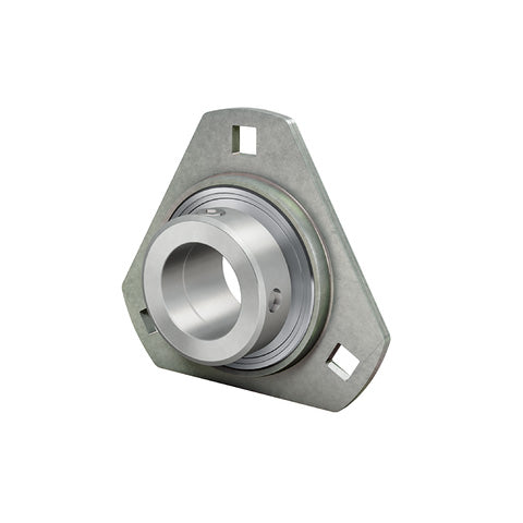 INA RATRY30XL Three Bolt Sheet Steel Triangle Housing with Grub Screw Insert 30mm Bore