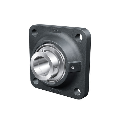 INA RCJ50XLN Four Bolt Cast Iron Square Housing with Eccentric Collar Insert 50mm Bore
