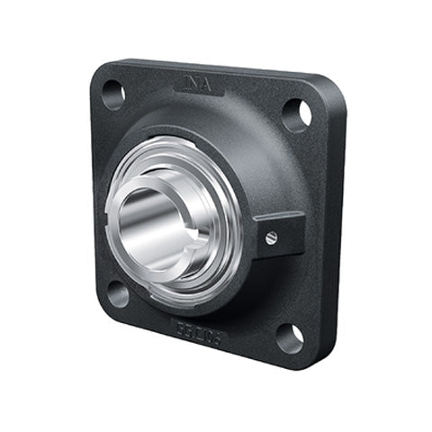 INA RCJL50XLN Four Bolt Cast Iron Square Housing with Drive Slot Insert 50mm Bore
