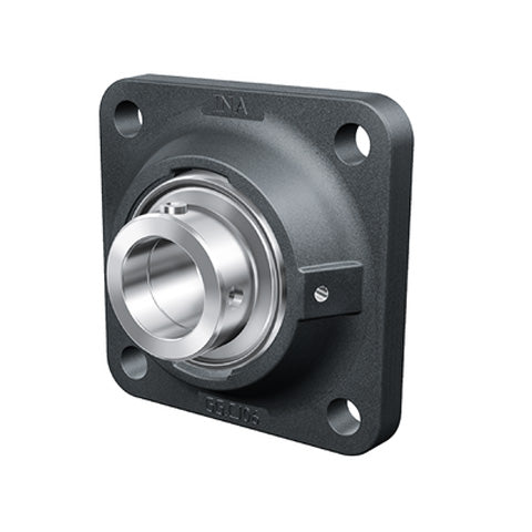 INA RCJO90XL Four Bolt Cast Iron Square Housing with Eccentric Collar Insert 90mm Bore