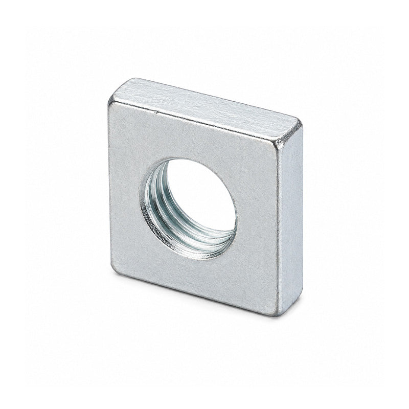 Unifix M5x8 - Class 6 Steel Square Roofing Nut ANSI/ASME B18.2.2 with 0.8mm Pitch and Bright Zinc Plated Finish - Allow 2-3 Days