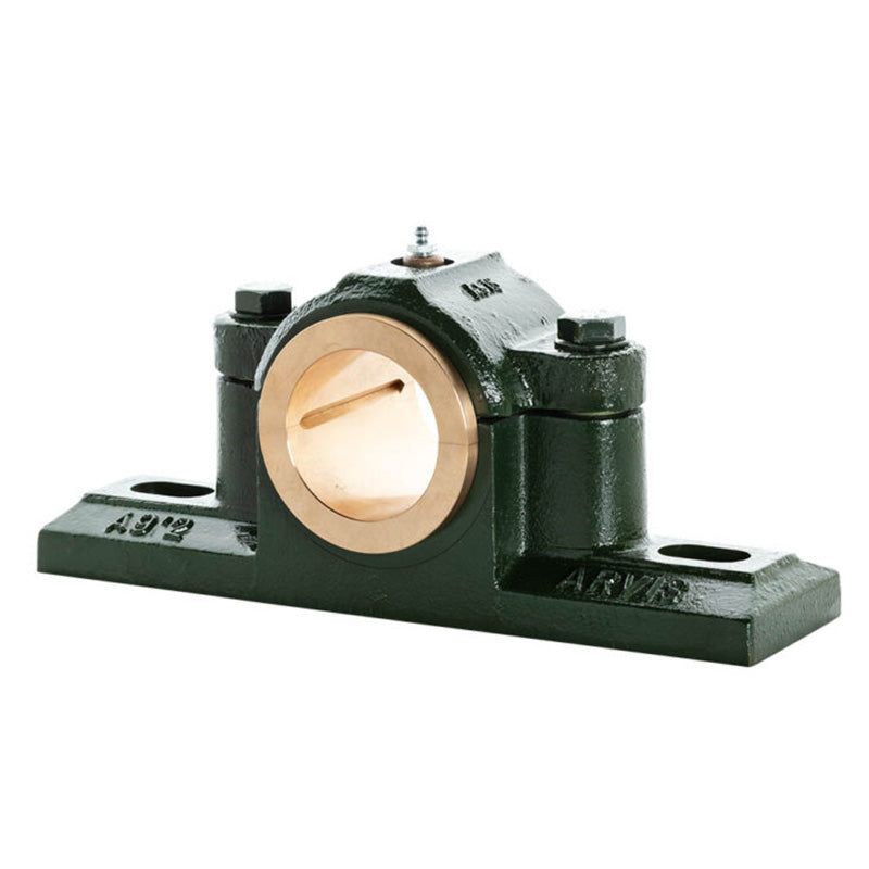 Major Brand SX32E Imperial Split Cast Iron Two Bolt Pillow / Plummer Block Housing with 2 inch Bore Gunmetal Bush Insert - Allow 3-4 Weeks