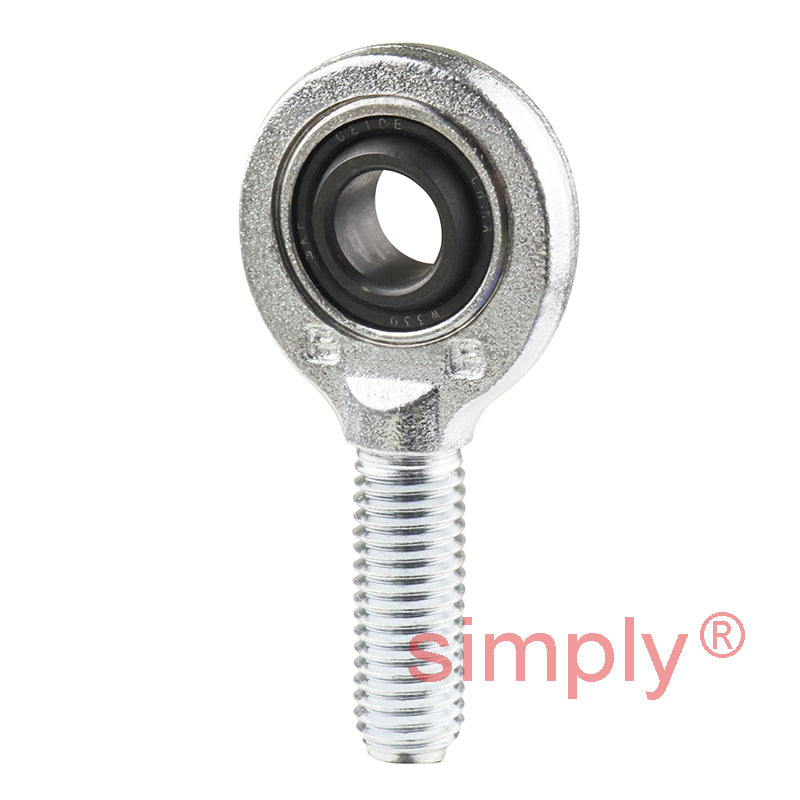 SKF SA10E Right Hand Steel / Steel Plain Male Rod End M10 Thread