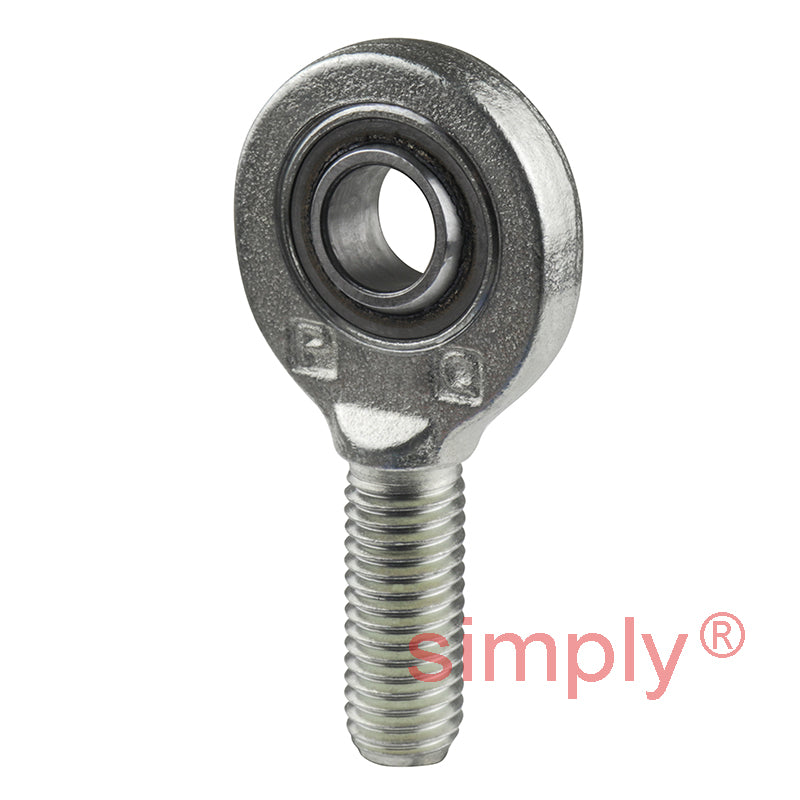 SKF SA12C Right Hand Steel / PTFE Sintered Bronze Lined Plain Male Rod End M12 Thread