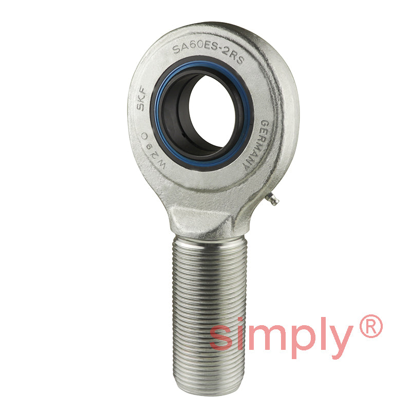 SKF SA60ES2RS Right Hand Steel / Steel Plain Male Rod End M60x4 Thread