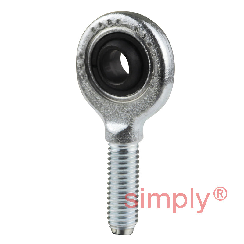 SKF SA8E Right Hand Steel / Steel Plain Male Rod End M8 Thread
