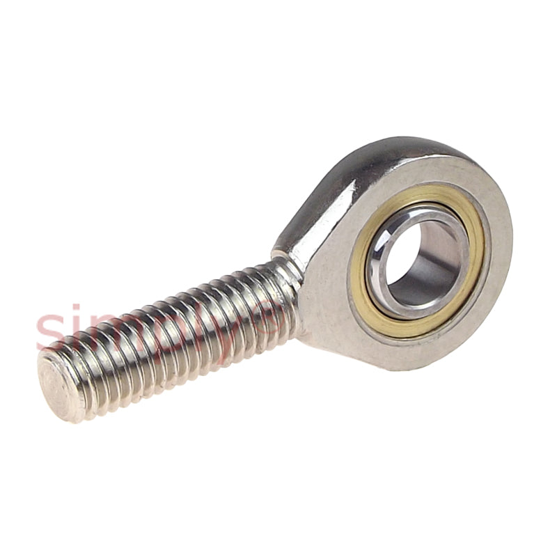 Codex SAL17C Left Hand Steel / PTFE Sintered Bronze Lined Plain Male Rod End M16 Thread