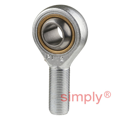 SKF SAKAC18M Right Hand Steel / Bronze Lined Plain Male Rod End M18x1.5 Thread