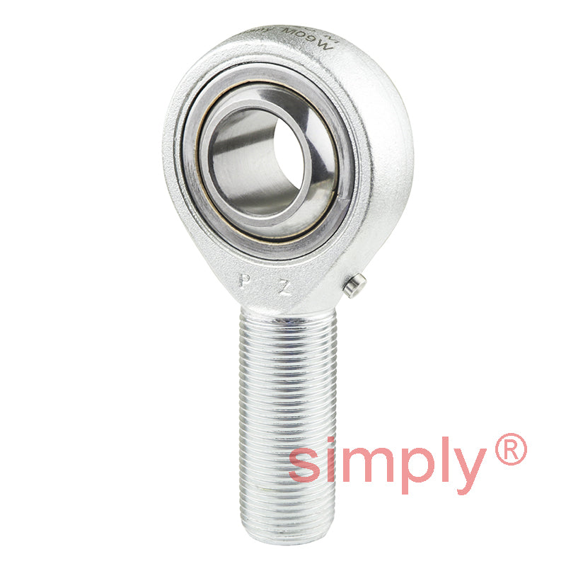 SKF SAKAC20M Right Hand Steel / Bronze Lined Plain Male Rod End M20x1.5 Thread