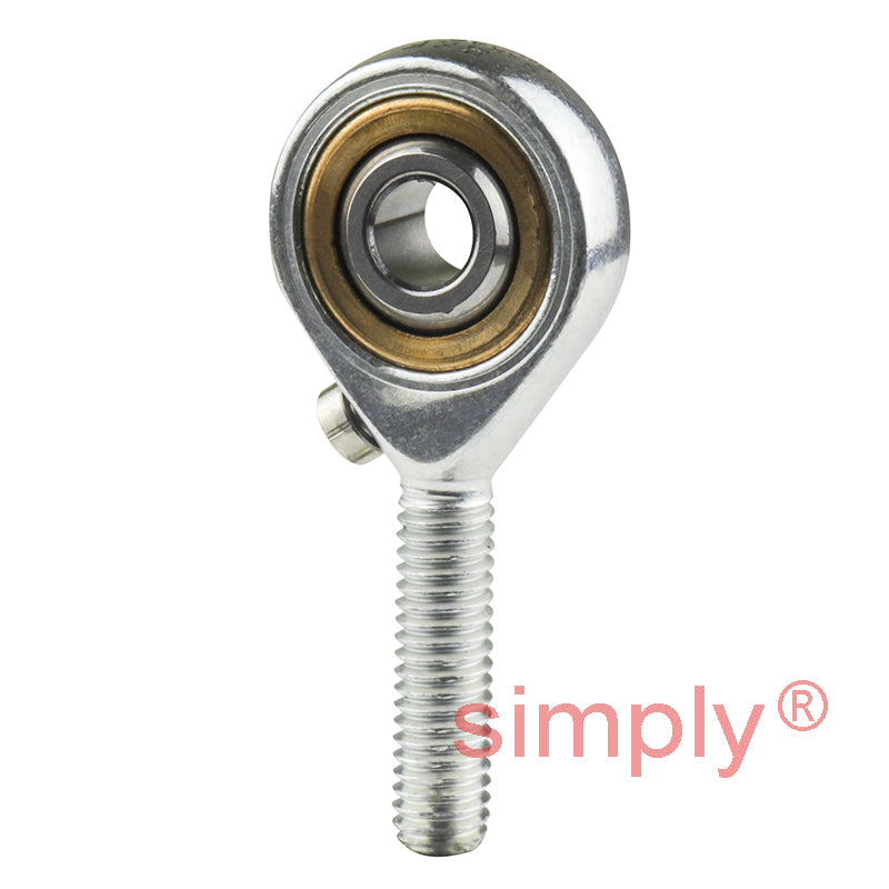 SKF SAKAC6M Right Hand Steel / Bronze Lined Plain Male Rod End M6 Thread