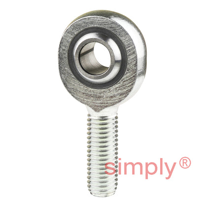 SKF SAKB12F Right Hand Steel / PTFE FRP Lined Plain Male Rod End M12 Thread
