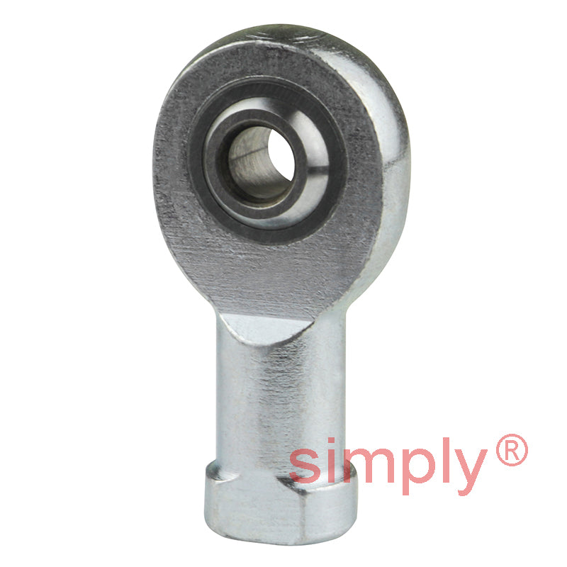 SKF SAKB6F Right Hand Steel / PTFE FRP Lined Plain Male Rod End M6 Thread