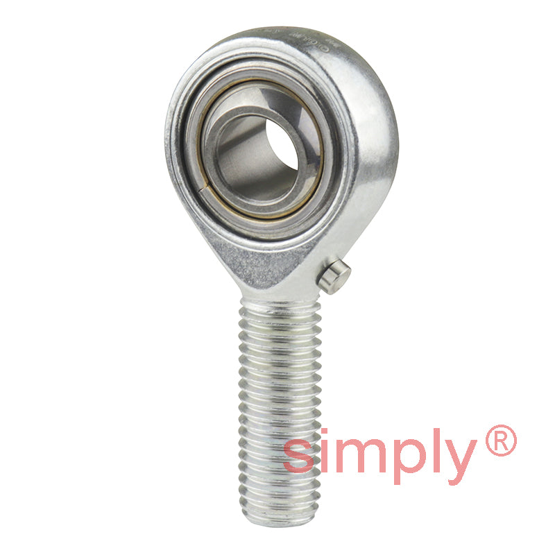 SKF SALKAC12M Left Hand Steel / Bronze Lined Plain Male Rod End M12 Thread