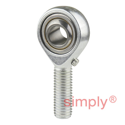 SKF SALKAC12M Left Hand Steel / Bronze Lined Plain Male Rod End M12 Thread
