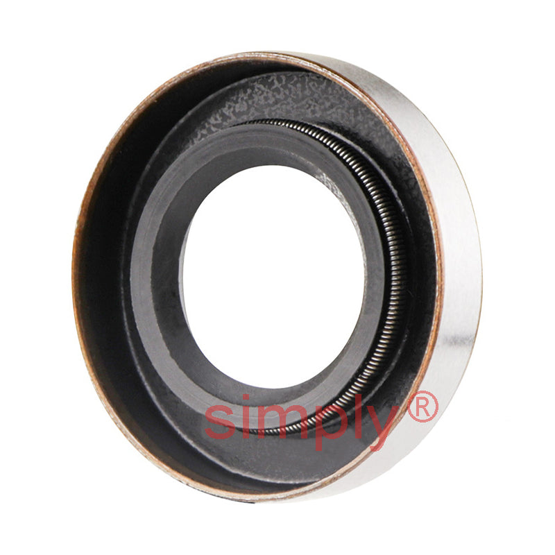 0.81x1.25x0.18 inch Metal Cased Nitrile Rubber Rotary Shaft Oil Seal with Garter Spring