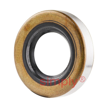 0.81x1.25x0.18 inch Metal Cased Nitrile Rubber Rotary Shaft Oil Seal with Garter Spring