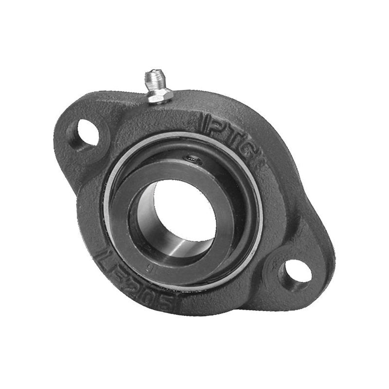SBLF206-19 Imperial Two Bolt Cast Iron Oval Housing with 1-3/16 inch Bore Grub Screw Insert