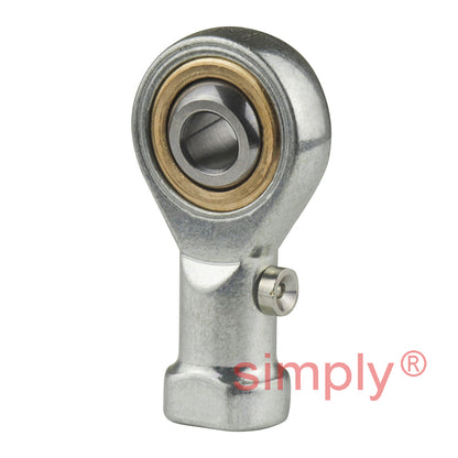 SKF SIKAC6M Right Hand Steel / Bronze Lined Plain Female Rod End M6 Thread