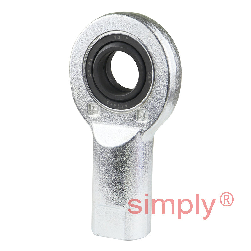 SKF SIL20ES Left Hand Steel / Steel Plain Female Rod End M20x1.5 Thread