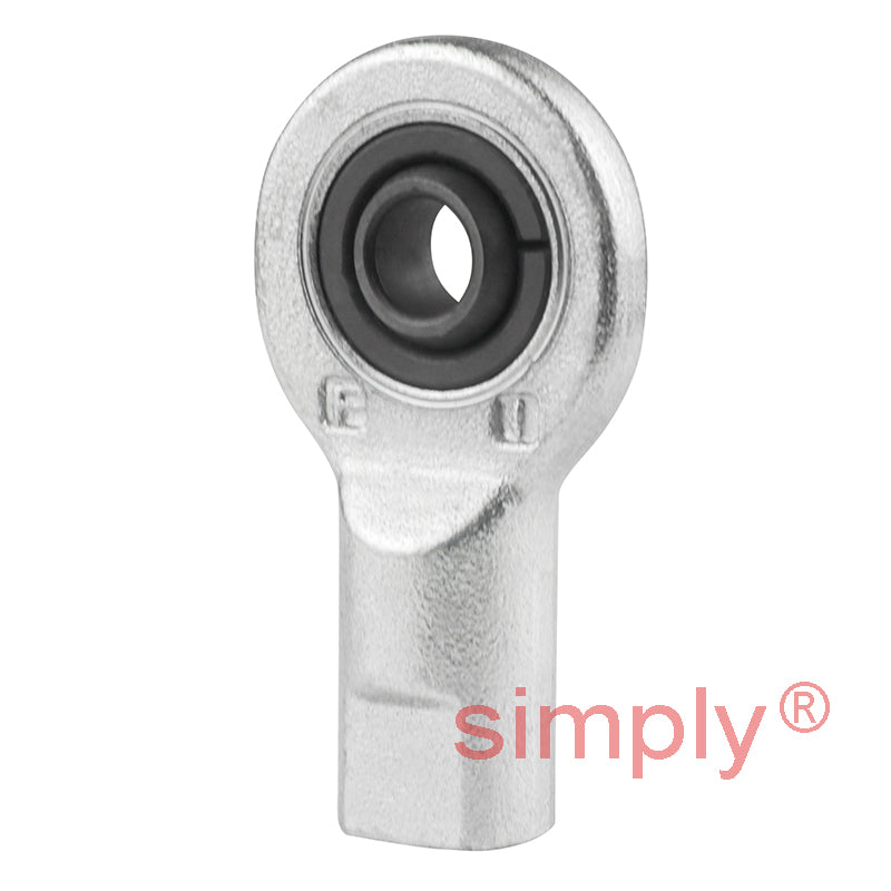 SKF SIL6E Left Hand Steel / Steel Plain Female Rod End M6 Thread